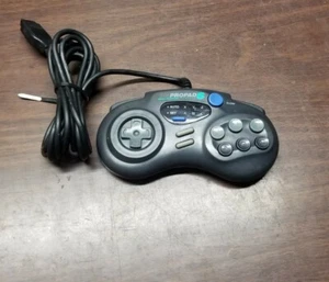 SG Propad 6 Sega Genesis 6 Button Controller Black SV-439 ~ Tested - Picture 1 of 2