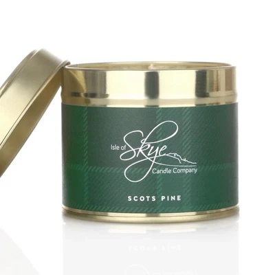 Isle of Skye Candles Scented Candle in Metal Tin - Scots Pine - Fresh Pine Scent  - Image 1 of 4