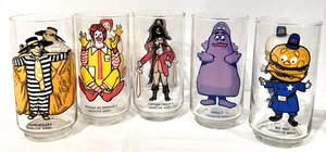 Juego de 5 vasos vintage de la serie de coleccionistas de personajes McDonalds de los años 70 - Imagen 1 de 7