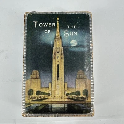 Vintage Tower of the Sun San Francisco California Worlds Fair Playing Cards USA Foto 1 de 4