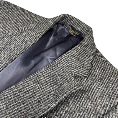 Blazer de colección Brooks Brothers 346 para hombre 100 % lana tweed gris/azul • EE. UU. • 42S Foto 1 de 4