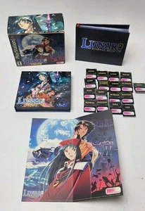 Lunar 2 Eternal Blue Playstation PS1 Box w/ Book, Map,  17 Standees, NO GAME - Picture 1 of 14