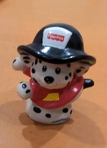 Fisher Price Little People 2001 Fire Station Dalmatian Dog Puppy Toy Figure - Picture 1 of 6