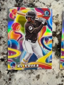 Tarjeta de inserción Bowman 2025 cromo fusión trituradores San Diego Padres Leo de Vries #mm-8 - Imagen 1 de 1