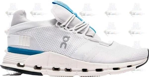 ON RUNNING Cloudnova White Blue Black Grey 26-98126 Sneaker Shoe Trainer - Picture 1 of 3