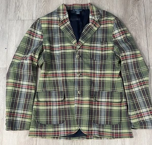 Polo Ralph Lauren Boys Plaid 3 Button Blazer Jacket Lightweight Youth XL 18-20 - Picture 1 of 15