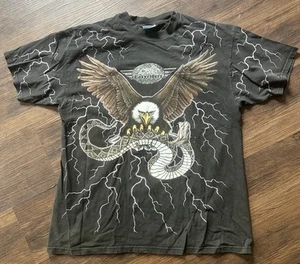 Vtg Easyriders Eagle Rattlesnake Lightning T-Shirt, XL - Picture 1 of 3
