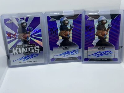 MAKE OFFER Anthony Miller LOT (8) RC Rookie Card Chicago Bears Auto Signed - Image 1 of 4