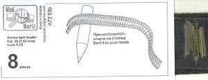 Mini World 1/72 .30 CALIBER AMMO BELTS Set of 8 Metal Belts - Picture 1 of 1