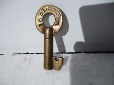 Vintage Brass Hollow Barrel Key