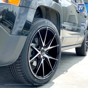19 inch INOVIT SPEED Wheels in Black Dark Tint Staggered 19x8.5 19x9.5 PCD 5x120 - Picture 1 of 12