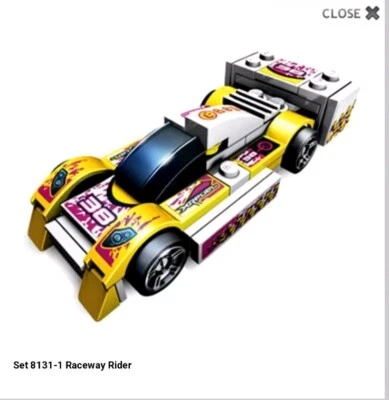 2007 LEGO Racers 8131 Raceway Rider COMPLETE No Manual No Box - Image 1 of 4