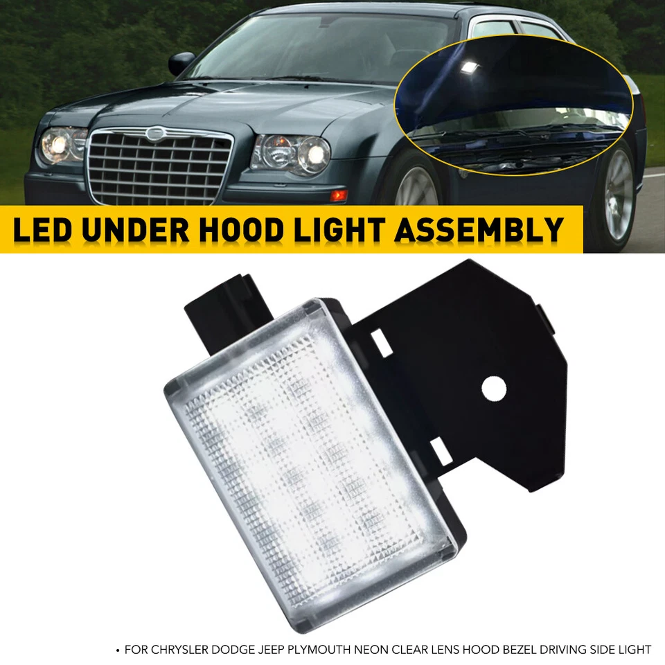 Luz LED debajo del capó para Jeep Cherokee Grand Cherokee 1998-2001/98-07 Wrangler Foto 1 de 4