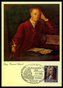 BRD MK 1985 EUROPA CEPT MUSIK HÄNDEL KOMPONIST MAXIMUMKARTE MAXI CARD MC 'm5693 - Picture 1 of 2