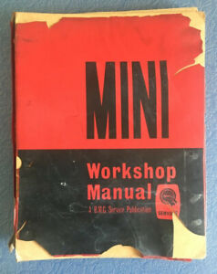 Vintage classic Mini workshop manual BMC publication original authentic 1965