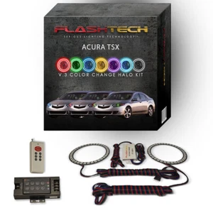 Kit Halo LED Multicolor RGB con Control Remoto RF para Faros Acura TSX 2009-2014 - Imagen 1 de 7