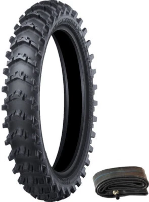 Neumático trasero Dunlop Geomax MX14 ARENA/BARRO 100/90-19 + tubo YAMAHA YZ125 250 400 450 Foto 1 de 2