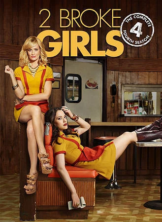 2 Broke Girls: Season Four Complete Fourth DVD, 2015, 3-Disc Set (DAMAGED CASE) - Image 1 of 1