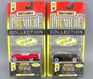 Vintage 1995 Matchbox Diecast Premiere Collection 57 T-Bird / Jaguar XK-120 Lot - Picture 1 of 5