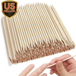 Orange Sticks for Nails, 200Pcs 4.5 Inch Wooden Cuticle Pusher Sticks Orange ... - Picture 1 of 1