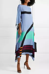 Caftan For Women, Long Silk Kaftan For Women, Soft Silk Crepe Kaftan J5576 - Picture 1 of 3