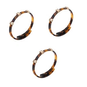 Tortoise Shell Bangles Bracelet Chain for Wo Studded Cuff - Picture 1 of 9