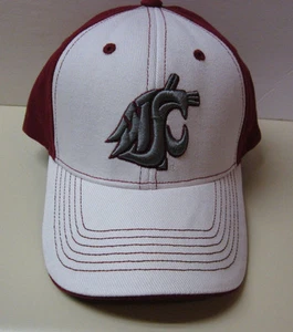 Pumas del estado de Washington-marrón/blanco 3D logotipo frontal, H & L trasero ajustable - Imagen 1 de 4
