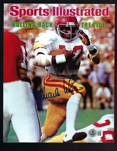 Foto firmada por Charles White 8x10 Beckett Autenticada USC Heisman - Imagen 1 de 1