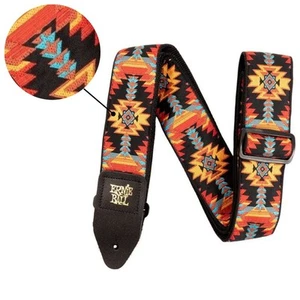 Ernie Ball Gitarrengurt/Bassgurt Albuquerque Sonnenuntergang Jacquard mit Lederenden - Bild 1 von 8