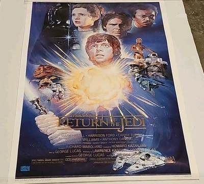 RETURN OF THE JEDI 10TH ANNIVERSARY ROLLED 27X41 MOVIE POSTER 1994 STYLE A - Image 1 of 4
