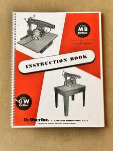 Reprint of Dewalt RAS Instuction Manual Assembly Parts List Maintenance Manual   - Picture 1 of 16