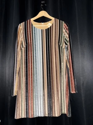 Платье цельнокроеное LUBA от Hannah Payne в полоску бархат размер 4 - Изображение 1 из 4