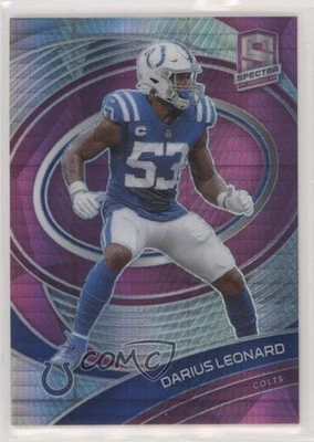 2021 Panini Spectra Neon Pink Prizm /25 Shaquille Leonard Darius Leonard #38 - Image 1 of 2