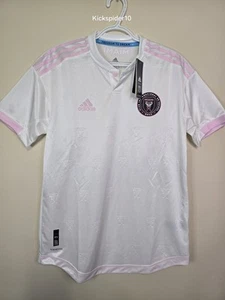 Camiseta de fútbol local Adidas Inter Miami CF 20/21 blanca rosa EH8630 talla mediana para hombre - Imagen 1 de 8