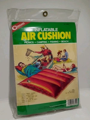 Cojín de aire inflable Coghlan's tela pesada camping playa pesca 15x15 NUEVO Foto 1 de 2