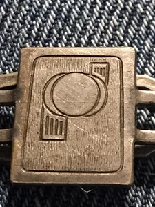 Vintage Tie Clasp Velvet Grip Silverplate Art Deco Silver Plate Tie Clip - Picture 1 of 12