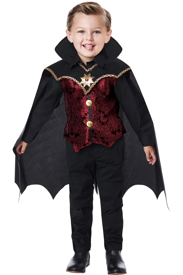 Disfraz chaleco vampiro elegante medieval para niños pequeños Halloween 2121-143 Foto 1 de 1