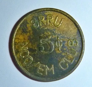 MILITARY TOKEN / COIN - 5c - ALL CLUBS - US MILITARY - SEGA - Vietnam War - 017 - Bild 1 von 3