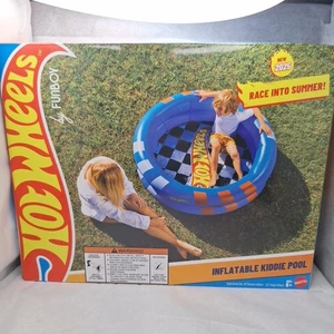 Hot Wheels Inflatable Pool Round Double Ring Kiddie Pool, 48", 6+ Funboy - Picture 1 of 6