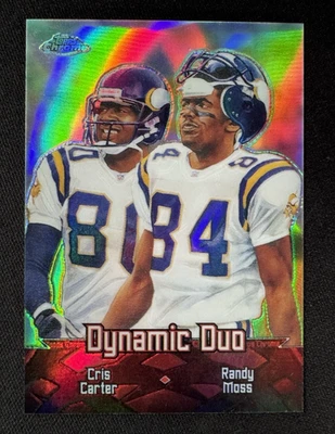Cris Carter Randy Moss 2000 Topps Chrome Combos Refractors #TC2 Vikings RARE 🔥 - Image 1 of 2
