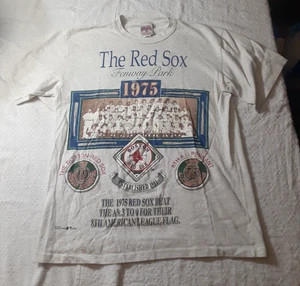 Glory Days The Red Sox Fenway Park 1075 Wimpel T-Shirt Medium Made USA *FLECKEN - Bild 1 von 9