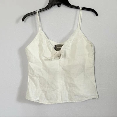 Corbata delantera de lino mango blanco Reformation - mediana Foto 1 de 4