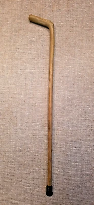 Bastón de madera de raíz vintage mango curvo natural 35 pulgadas Foto 1 de 4