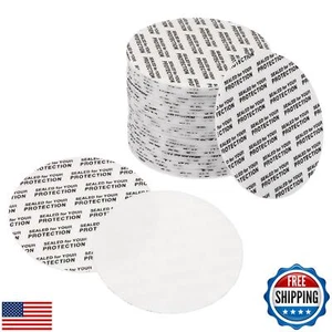 PATIKIL 51mm/2" Foam Lid Liner, 300 Pack Adhesive PS Pressure Sensitive Seal - Picture 1 of 5