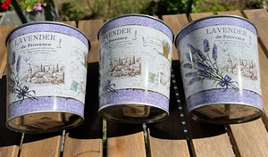 Metalltopf Deko Lavendel Landhaus Lavendel 11 x 11 cm - Bild 1 von 5