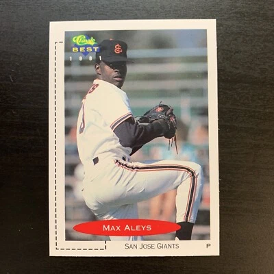 1991 Classic Best Minor League Max Aleys Baseball Card #87 San Jose Giants RC - Image 1 of 2