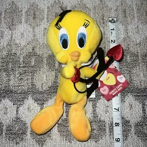 Warner Bros. Studio Store Tweety Cupido Bean Bag San Valentino vintage NUOVA con etichette 8 pollici - Foto 1 di 4