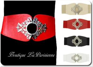 Elastischer Hüftgürtel XXLTaillengürtel Breiter Gürtel Nieten Hakenschnalle  - Bild 1 von 7