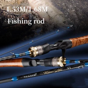 1.53M 1.68M Fishing Rod Spinning Casting Pole Carbon Fiber Rods Lure Weight 2-8g - Picture 1 of 38