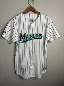 Vintage MLB Florida Marlins Jersey Pinstripe Boys Size XL 3503 - Picture 1 of 9